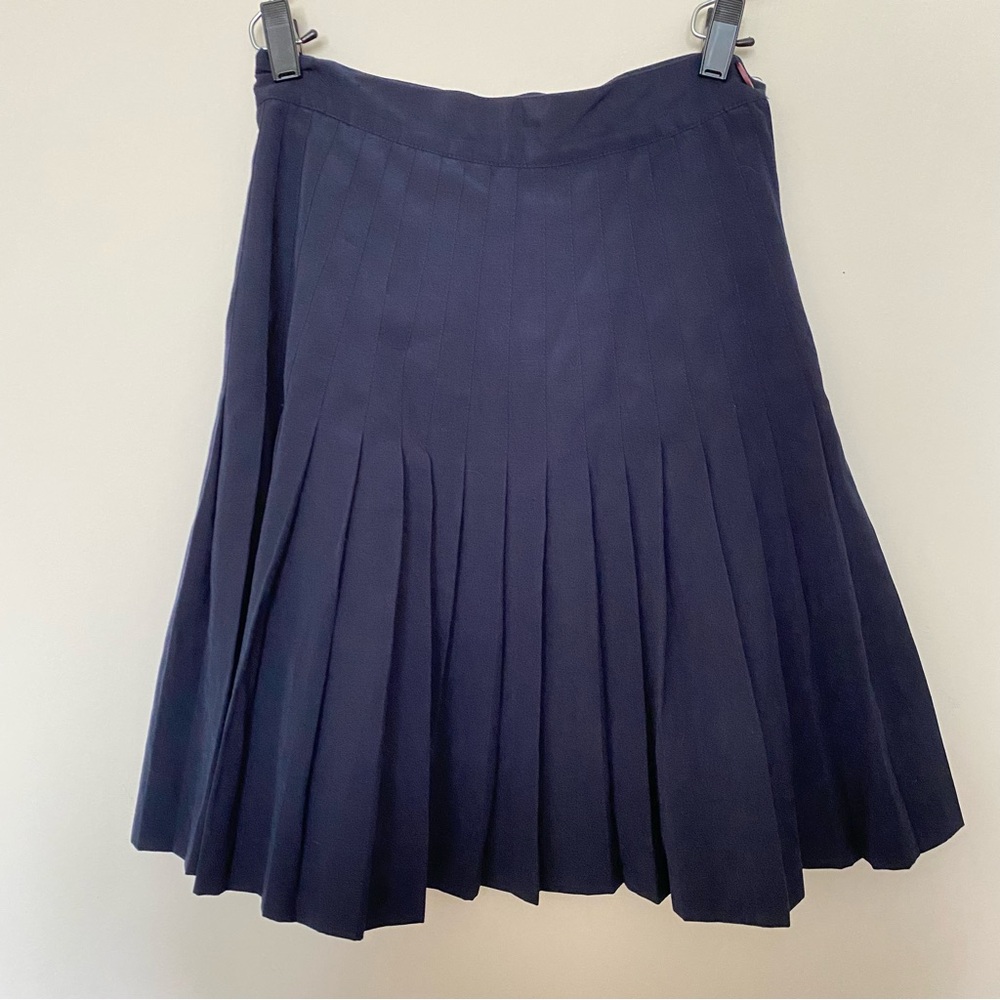 vintage wool pleated skirt